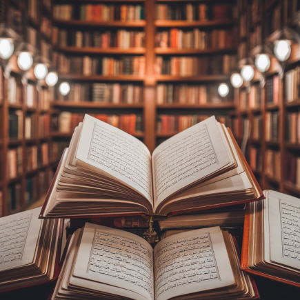 livres-anciens-ecritures-arabes-etageres