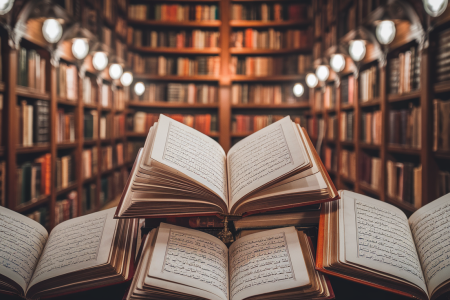 livres-anciens-ecritures-arabes-etageres