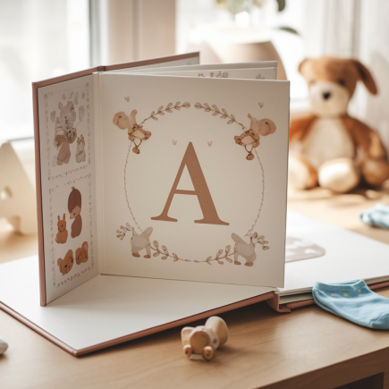 album-bebe-bureau-bois-decorations